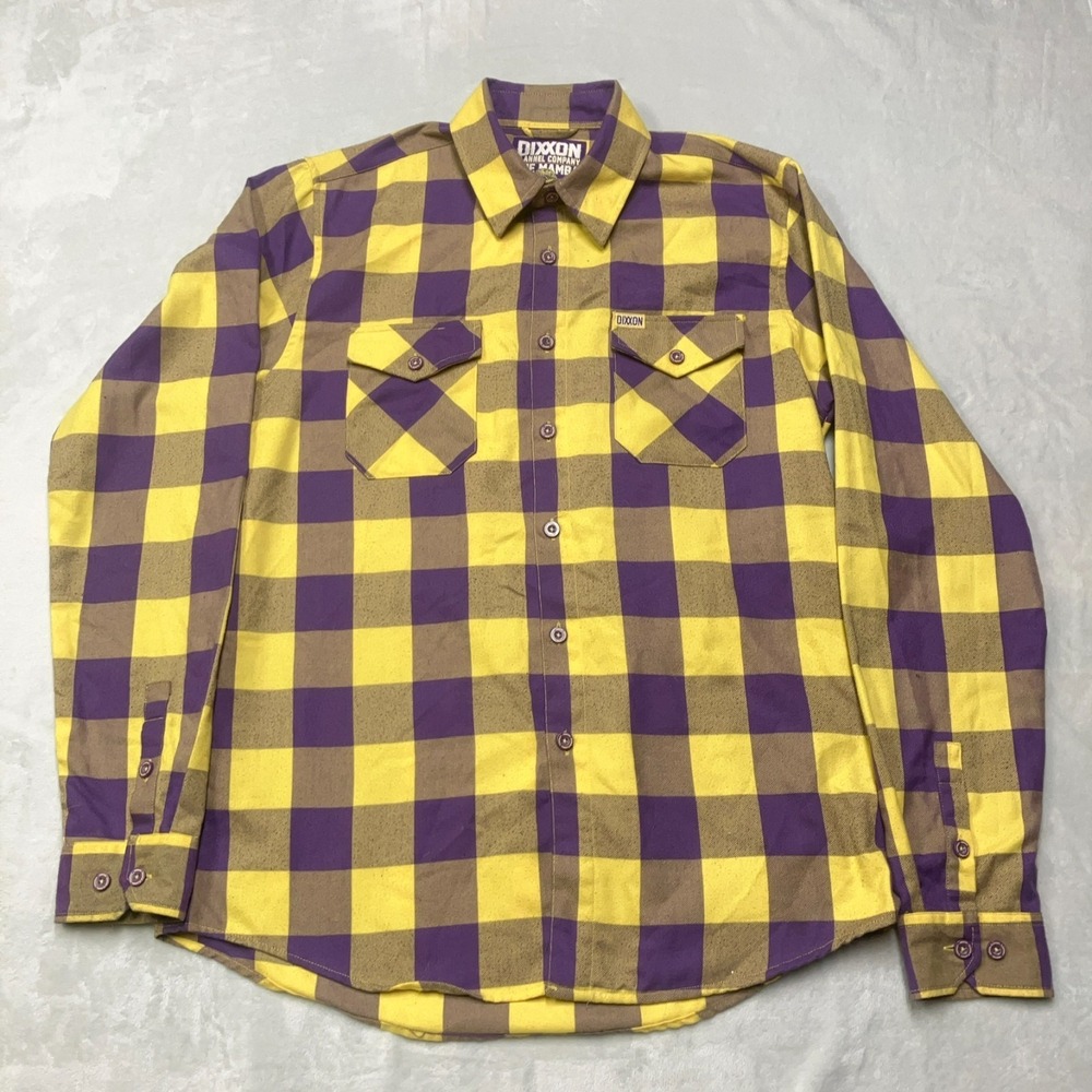 Dixxon Shirt Mens Large Tall Plaid Button Up The Mamba Kobe Bryant Flannel